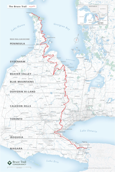 Bruce Trail Map